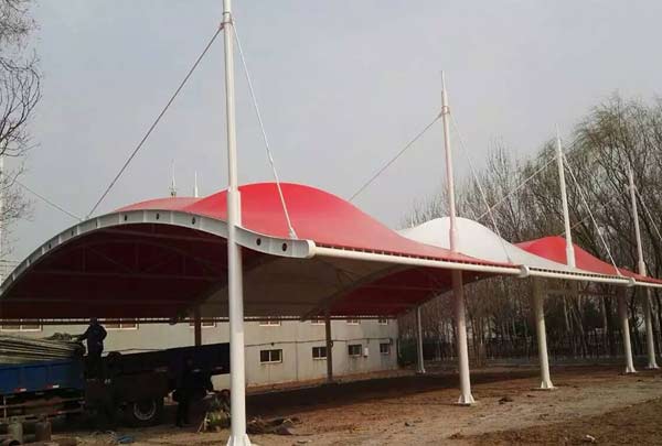 長春膜結(jié)構(gòu)車棚的制作步驟